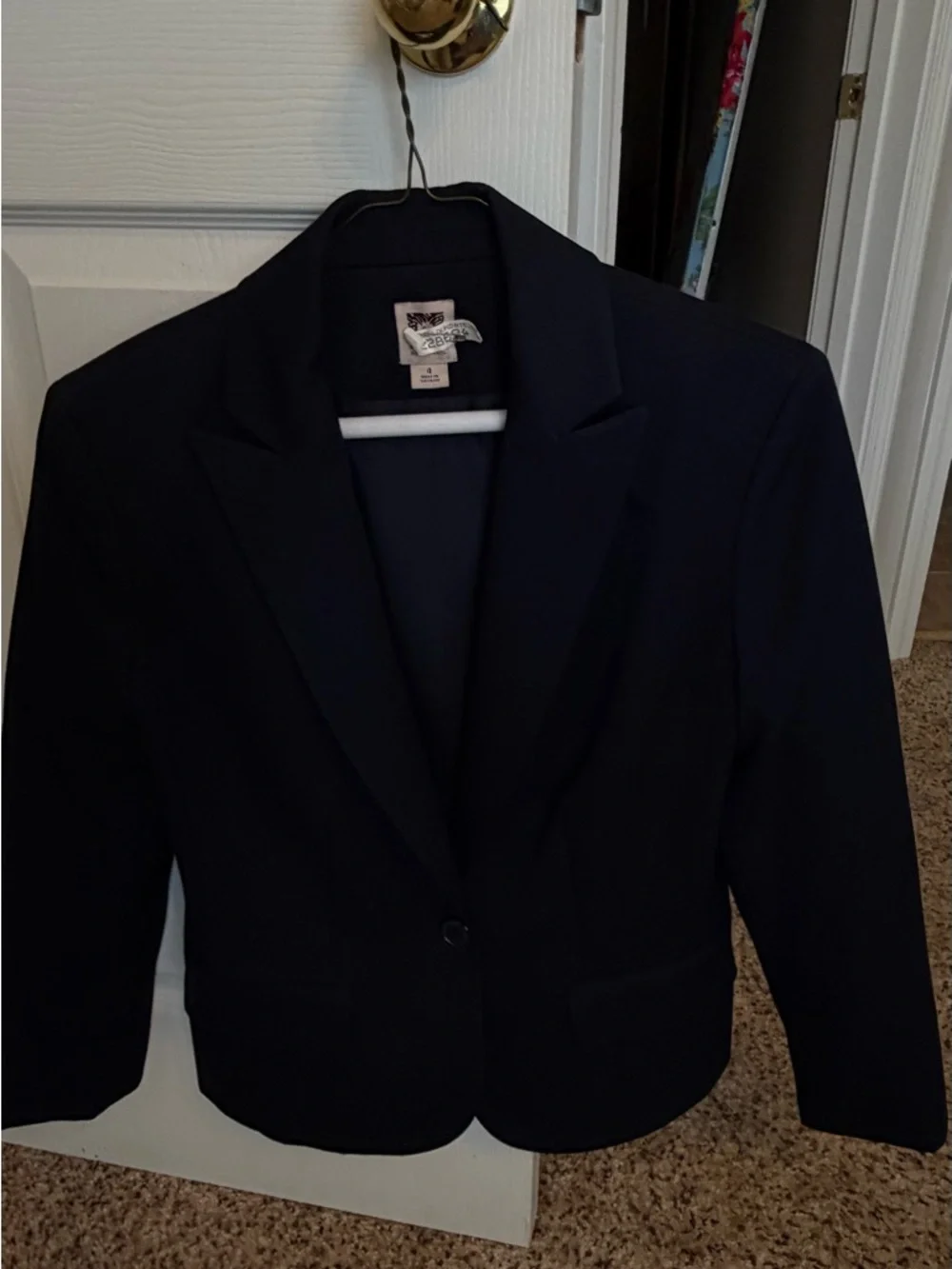 Women”s Blue Single-Button Suit - Picture 3 of 9
